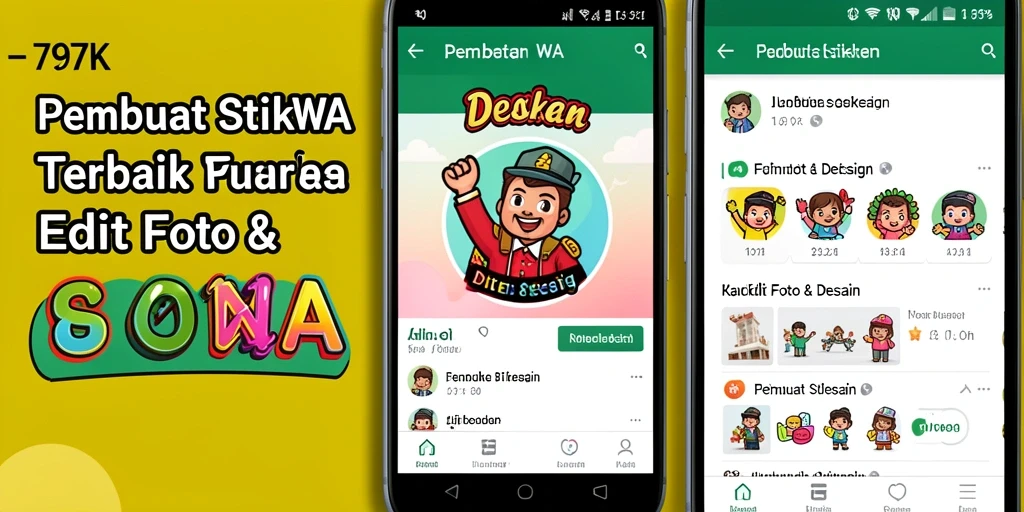 Antarmuka 797K untuk pembuat stiker WA yang intuitif dan kreatif.