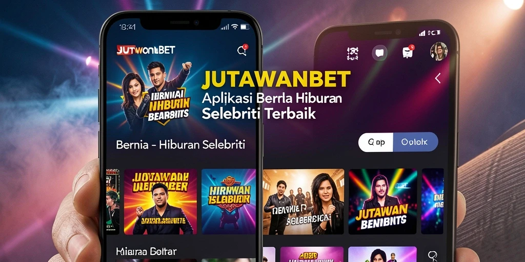 Tampilan antarmuka JUTAWANBET dengan berita selebriti terkini.