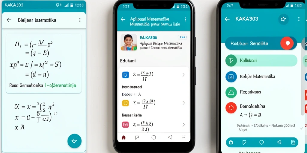 Antarmuka KAKA303 menampilkan berbagai fungsi belajar matematika yang interaktif.