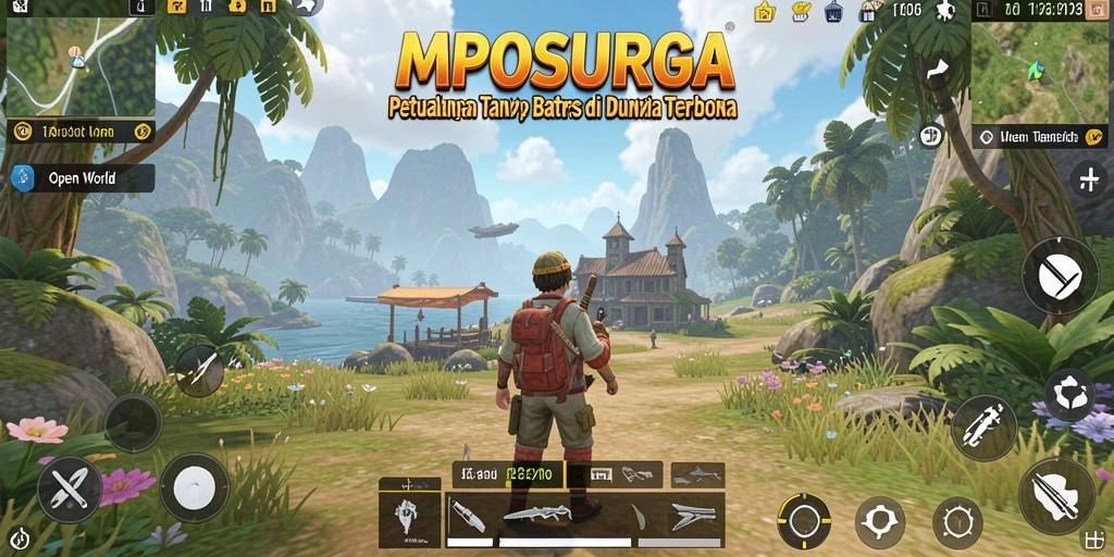 Antarmuka permainan yang dinamis dan menarik dari MPOSURGA.
