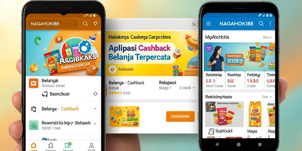 Tampilan antarmuka aplikasi NAGAHOKI88 dengan fitur Cashback yang menarik.