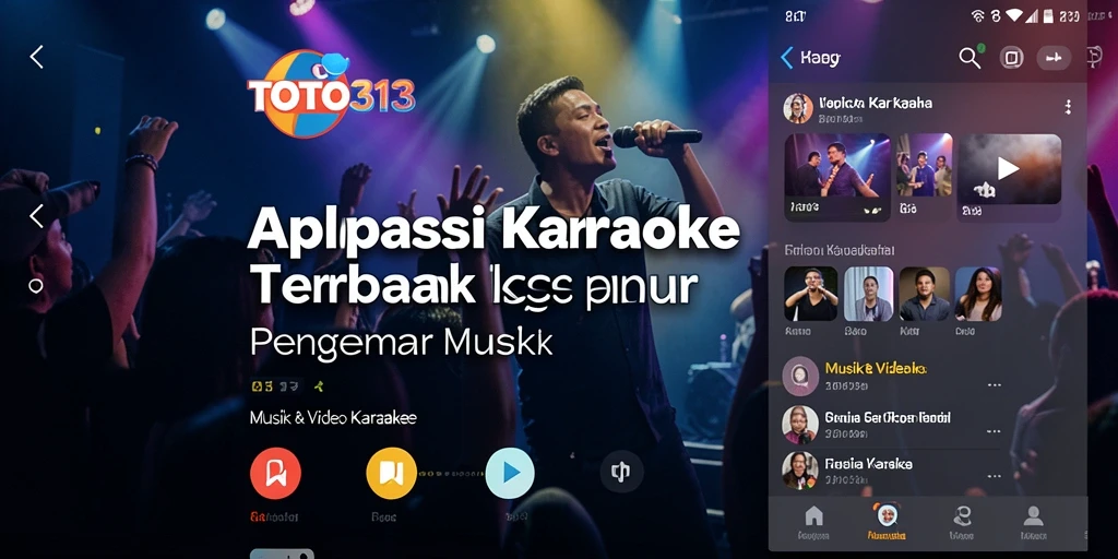 Antarmuka pengguna TOTO313 yang menarik saat sesi karaoke.