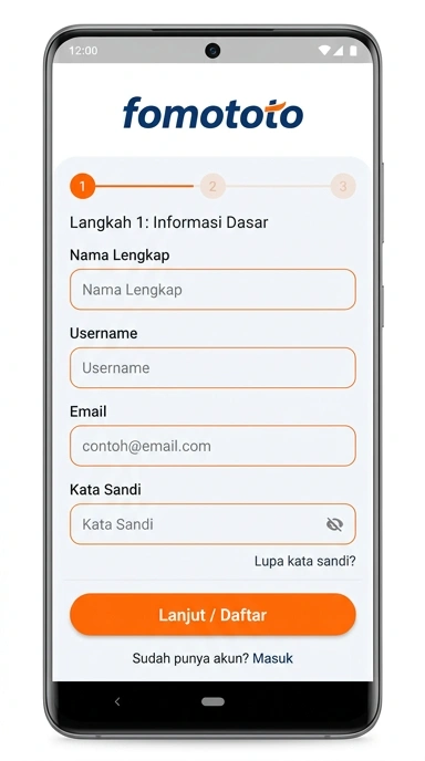 Buat Akun Baru di fomototo dengan Mudah